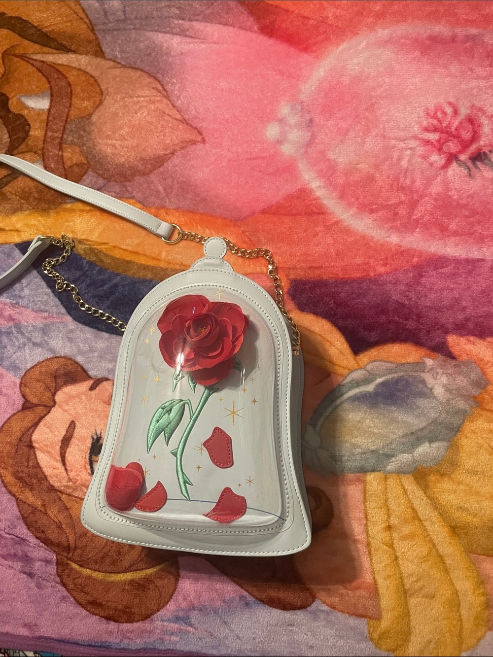Rare Loungefly Red Rose Purse - Picture 3 of 6